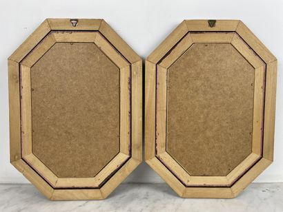 Paire de planches de mode féminine (XIX siècle),...