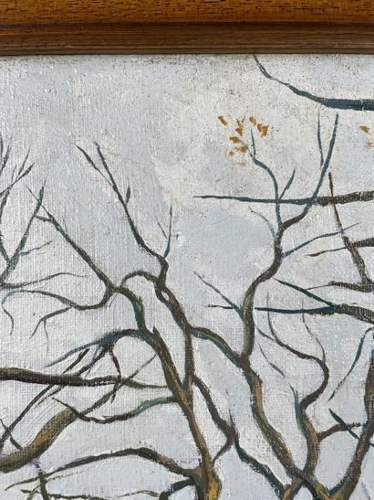 Van Dyck F. Troupeau dans un sous-bois d’automne...
