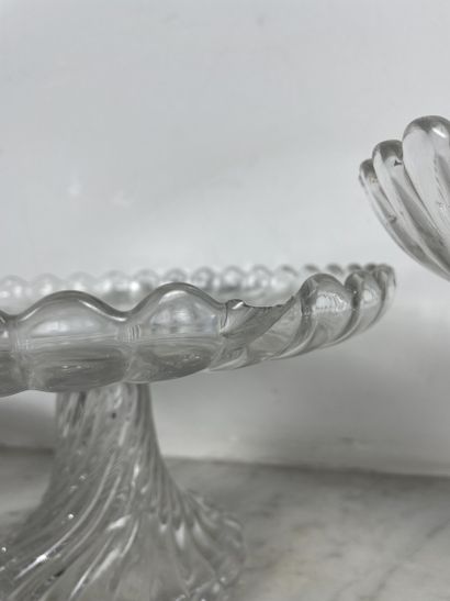 Lot of molded glassware, 20th century: two...