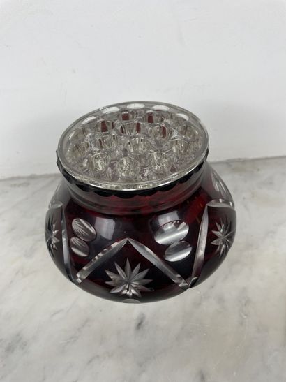 Val Saint-Lambert - Crystal flower holder...
