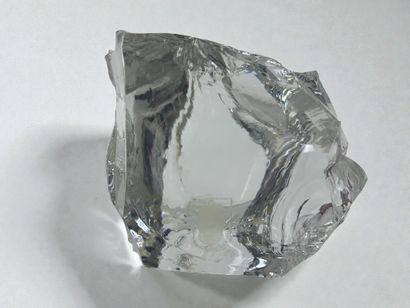 Carved free-form crystal block
Decorative...