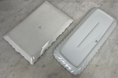 Two rectangular porcelain dishes Haviland...