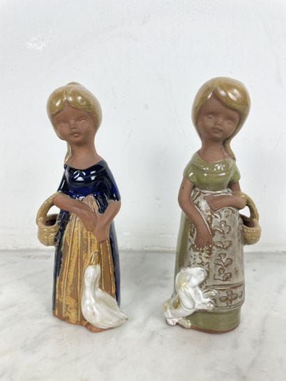 Sallingbøe Kunsthåndværk - Pair of glazed...