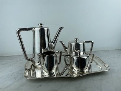 Wiskemann - Service à thé et café en métal...