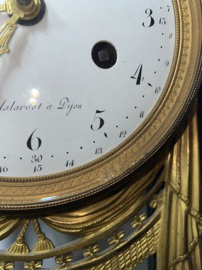 Empire style mantelpiece Portico clock and...