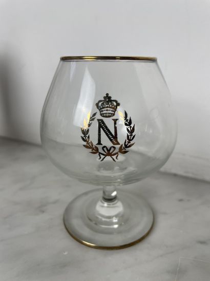 Set of five digestif glasses (cognac/whisky...