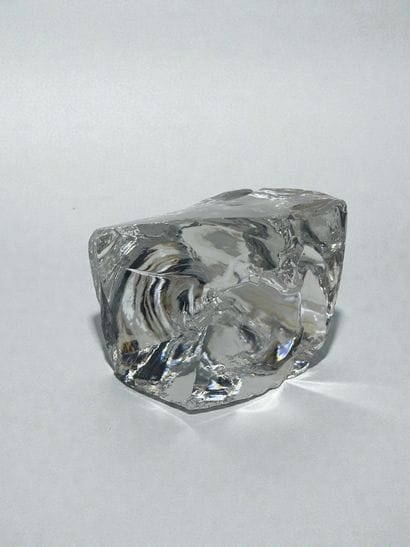 Carved free-form crystal block
Decorative...