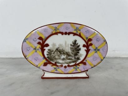 Sèvres/Paris, XIX - XX century - Oval hard-paste...