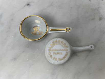 Lot of porcelain/faïence and glass (Europe,...
