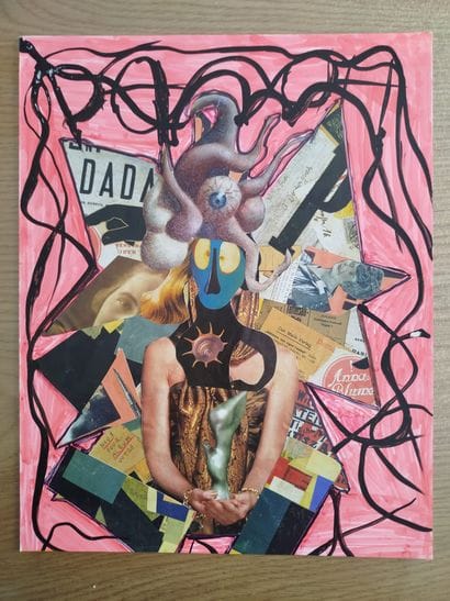 Laurent Yvon (1984) - Collage on paper (30...