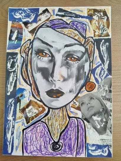 Laurent Yvon (1984) - Collage on paper (30...