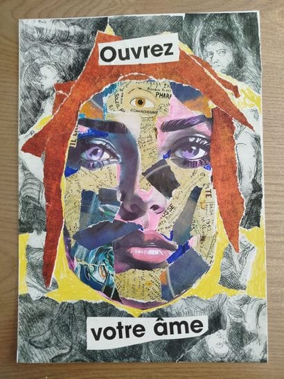 Laurent Yvon (1984) - Collage on paper (30...
