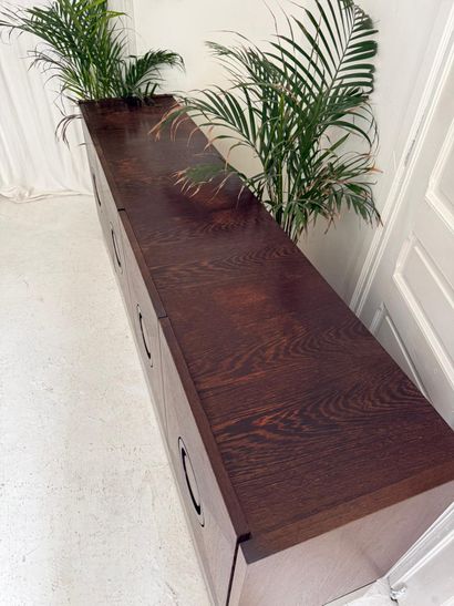 Belgian Brutalist sideboard in wenge (XX...