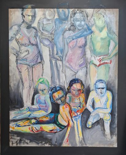 Christel Legisa - Holiday family - 2018

Oil...