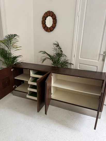 Belgian Brutalist sideboard in wenge (XX...