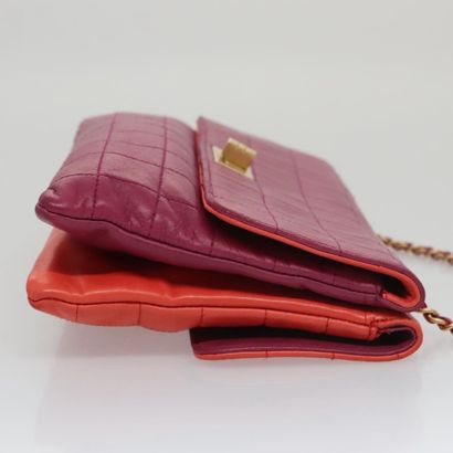 Chanel Vintage Chocolate Bar Double Flap...