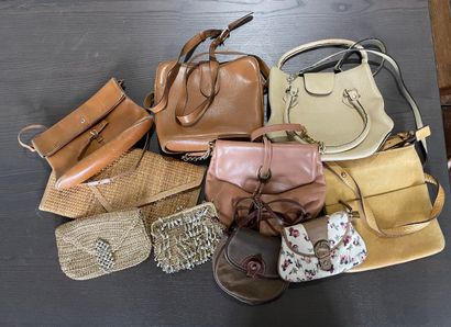 Pack of ten leather, textile and synthetic...
