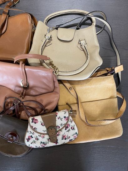 Pack of ten leather, textile and synthetic...