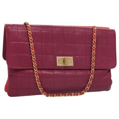 Chanel Vintage Chocolate Bar Double Flap...