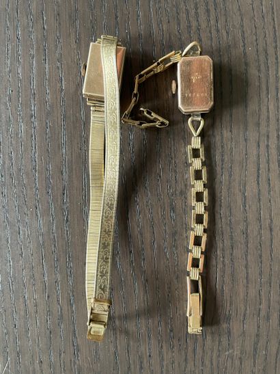 Lot of two ladies' wristwatches (1935 1955)...