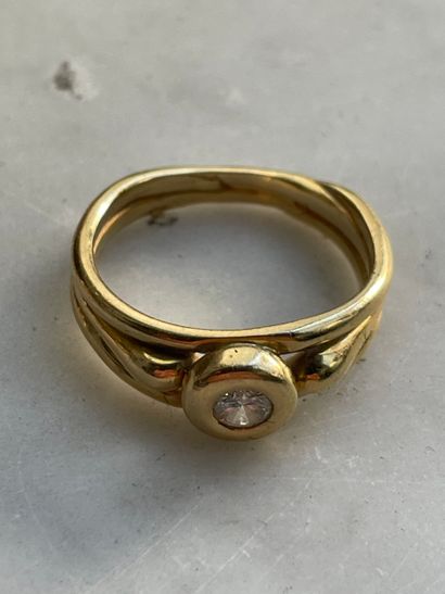 Ring in 18K gold, diamond XX century
18K...