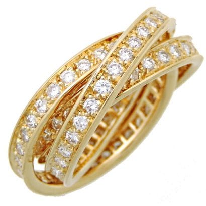 Cartier Trinity Ring in 18K gold tricolor...