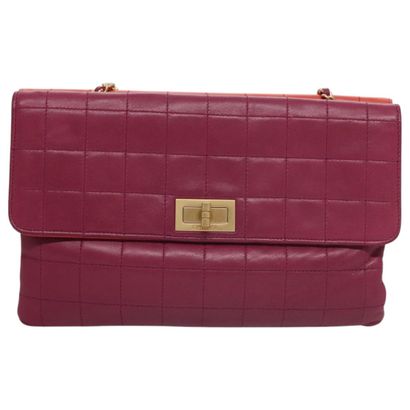 Chanel Vintage Chocolate Bar Double Flap...