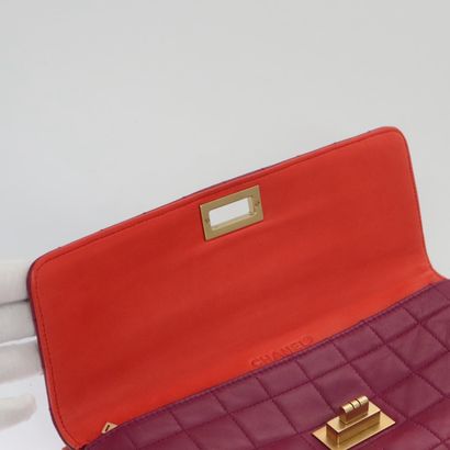 Chanel Vintage Chocolate Bar Double Flap...