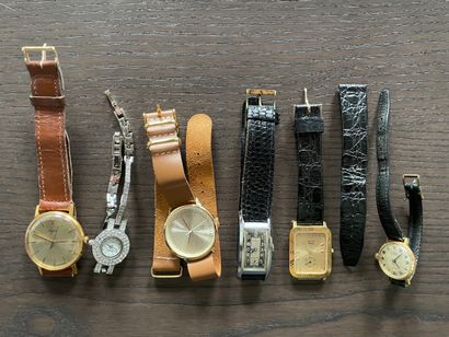 Lot of six mixed wristwatches (men & ladies)
Brands:...