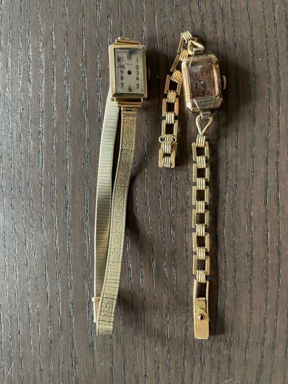 Lot of two ladies' wristwatches (1935 1955)...