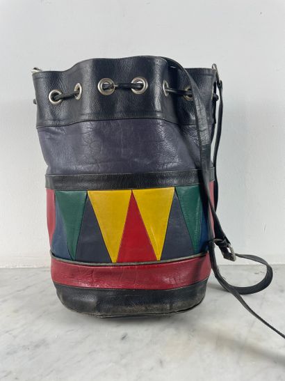 Set of 5 hand/shoulder bags, 1975 1990, leather...