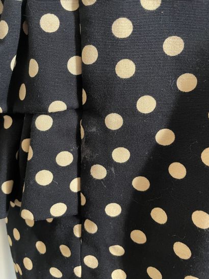 Balenciaga Black and white polka dot dress

Black...