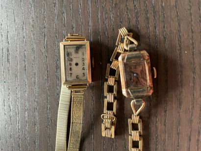 Lot of two ladies' wristwatches (1935 1955)...