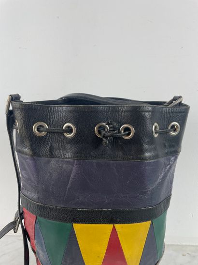 Set of 5 hand/shoulder bags, 1975 1990, leather...