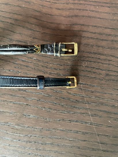 Set of two 18k GOLD hand-wound ladies' watches...