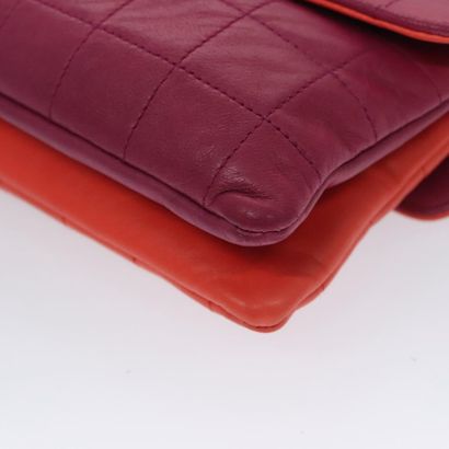 Chanel Vintage Chocolate Bar Double Flap...