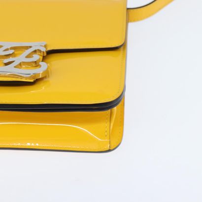 Fendi Curligraphy Shoulder Bag
Enameled patent...
