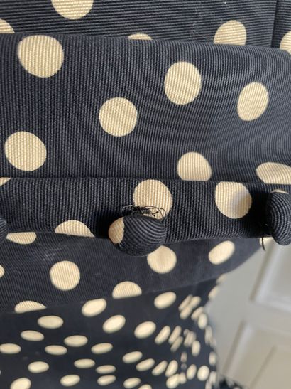 Balenciaga Black and white polka dot dress

Black...