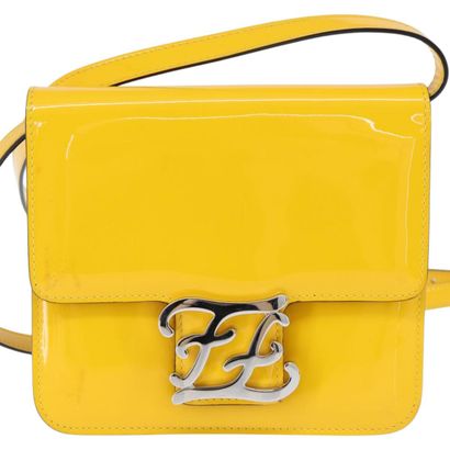 Fendi Curligraphy Shoulder Bag
Enameled patent...