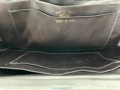Gucci Vintage evening clutch bag Gray velvet...