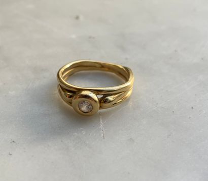 Ring in 18K gold, diamond XX century
18K...