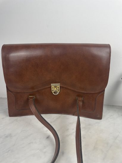 Vintage leather & crocodile set - two bags...