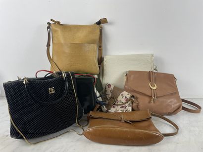 Ensemble de 7 sacs à main/épaule, vers 1970...