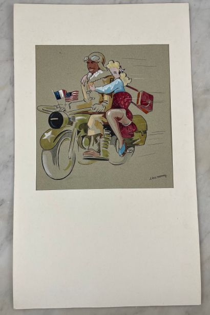 Libération Set of 6 original watercolors...