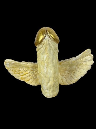 Winged phallus
Sculpture in molded plaster,...