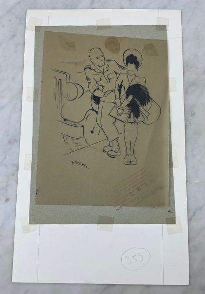 Libération Set of 6 original watercolors...