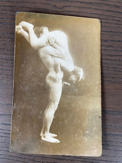 Pair of early erotic photographs, circa 1920...