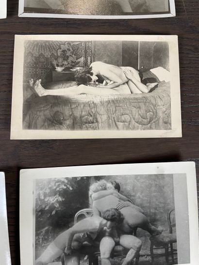 Ensemble de 9 photographies érotiques vintage
Réunion...