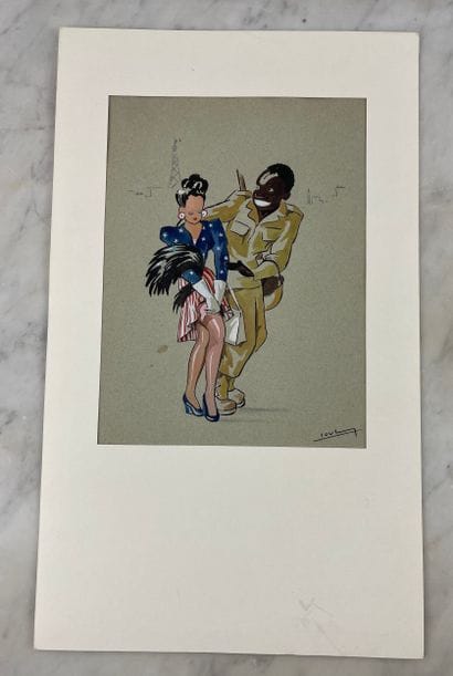 Libération Set of 6 original watercolors...