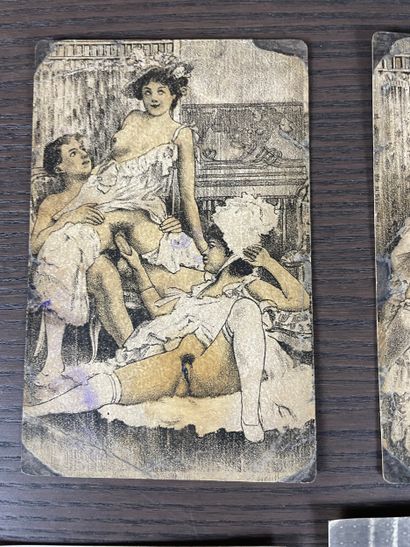 Antique erotica set Cards and prints (circa...